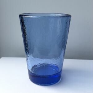 Fire and Light Recycled Glass 12oz Tumbler Cobalt Blue - 4 3/4”